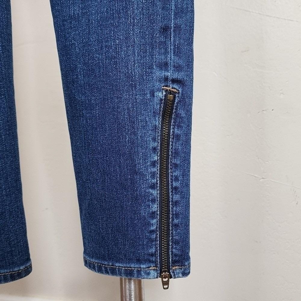 Madewell x Sezane 9" High Riser Skinny Crop Jeans With Zipper Detail Size 29 - Picture 5 of 8